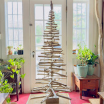 Driftwood Pencil Tree - 6 ft white